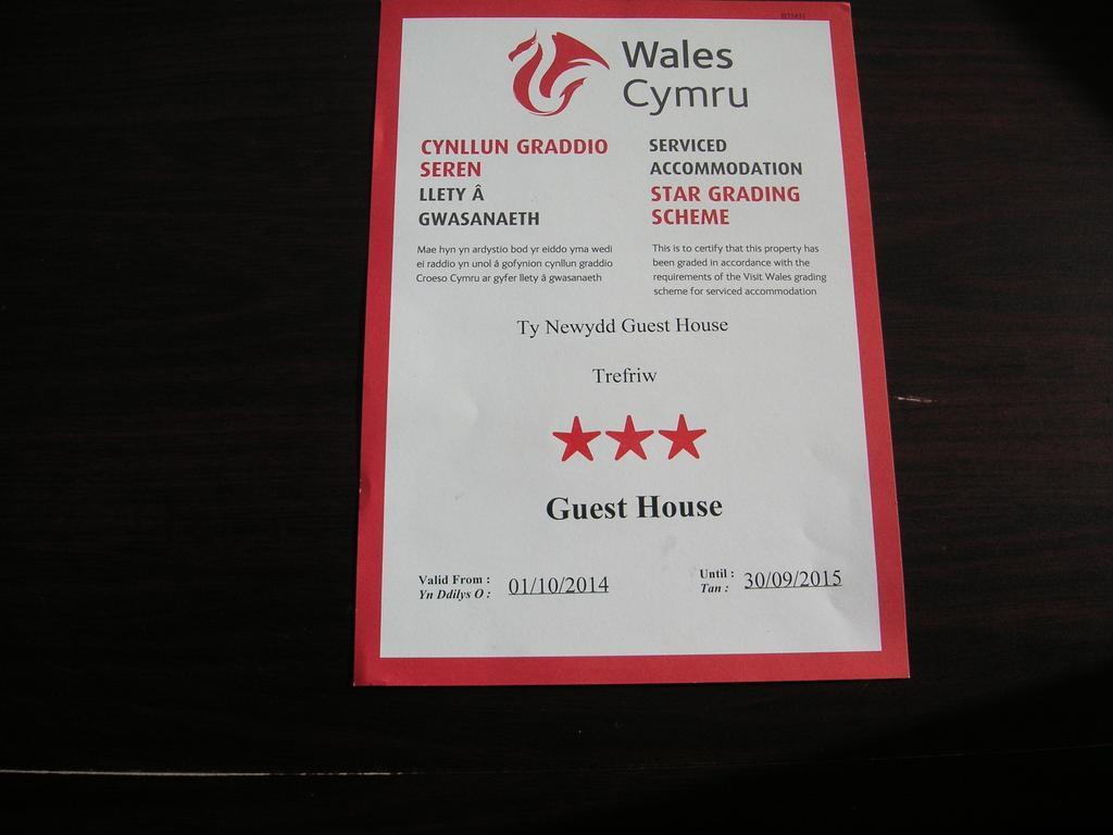 Ty Newydd Guest House Trefriw Exterior photo
